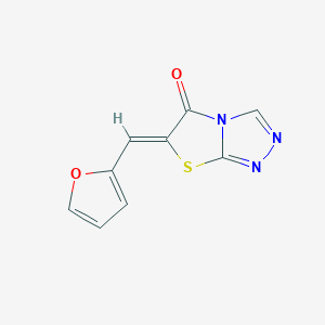 molecular formula C9H5N3O2S B11091452 (6Z)-6-(furan-2-ylmethylidene)[1,3]thiazolo[2,3-c][1,2,4]triazol-5(6H)-one 