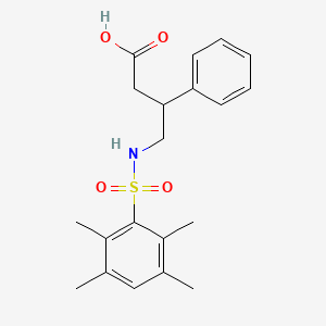 3-Phenyl-4-{[(2,3,5,6-tetramethylphenyl)sulfonyl]amino}butanoic acid