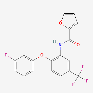 N-[2-(3-fluorophenoxy)-5-(trifluoromethyl)phenyl]furan-2-carboxamide