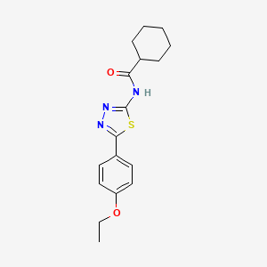 N-[5-(4-ethoxyphenyl)-1,3,4-thiadiazol-2-yl]cyclohexanecarboxamide