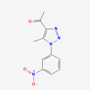 1-[5-Methyl-1-(3-nitrophenyl)-1H-1,2,3-triazol-4-yl]ethanone