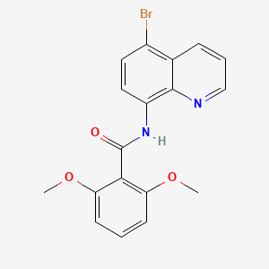 molecular formula C18H15BrN2O3 B11091735 N-(5-bromoquinolin-8-yl)-2,6-dimethoxybenzamide 