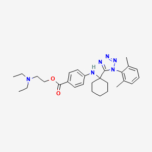 2-(diethylamino)ethyl 4-({1-[1-(2,6-dimethylphenyl)-1H-tetrazol-5-yl]cyclohexyl}amino)benzoate