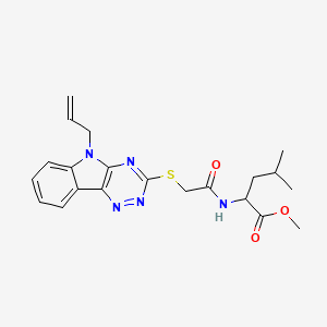 Methyl 2-({2-[(5-allyl-5H-[1,2,4]triazino[5,6-B]indol-3-YL)sulfanyl]acetyl}amino)-4-methylpentanoate