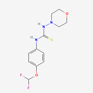 1-[4-(Difluoromethoxy)phenyl]-3-morpholin-4-ylthiourea