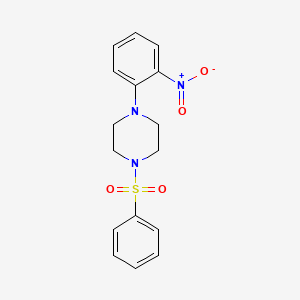 1-(2-Nitrophenyl)-4-(phenylsulfonyl)piperazine