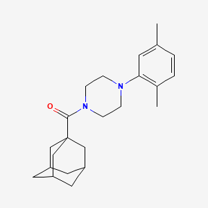 molecular formula C23H32N2O B11091838 (Adamantan-1-yl)[4-(2,5-dimethylphenyl)piperazin-1-yl]methanone 