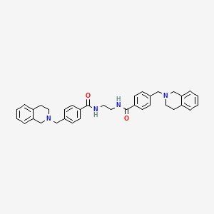 N,N'-ethane-1,2-diylbis[4-(3,4-dihydroisoquinolin-2(1H)-ylmethyl)benzamide]