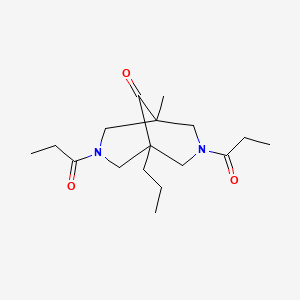 1-Methyl-3,7-dipropanoyl-5-propyl-3,7-diazabicyclo[3.3.1]nonan-9-one