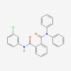 molecular formula C26H19ClN2O2 B11091945 N~1~-(3-chlorophenyl)-N~2~,N~2~-diphenylphthalamide 