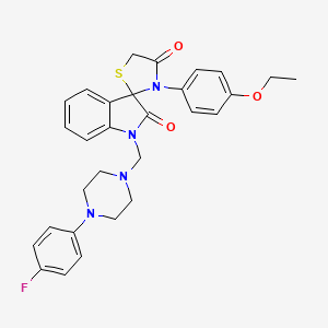 3'-(4-ethoxyphenyl)-1-{[4-(4-fluorophenyl)piperazin-1-yl]methyl}-4'H-spiro[indole-3,2'-[1,3]thiazolidine]-2,4'(1H)-dione