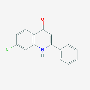 molecular formula C15H10ClNO B011092 7-Chloro-2-phenylquinolin-4-ol CAS No. 110802-16-9