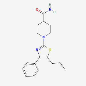 1-(4-Phenyl-5-propyl-1,3-thiazol-2-yl)piperidine-4-carboxamide