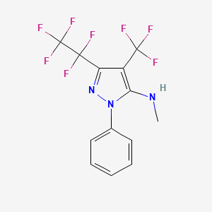 N-methyl-3-(pentafluoroethyl)-1-phenyl-4-(trifluoromethyl)-1H-pyrazol-5-amine