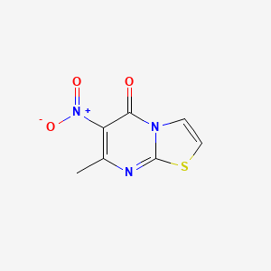 molecular formula C7H5N3O3S B11092090 7-Methyl-6-nitro-5H-[1,3]thiazolo[3,2-a]pyrimidin-5-one 