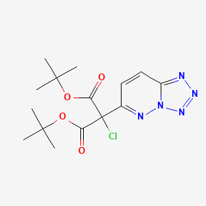 Di-tert-butyl chloro(tetrazolo[1,5-b]pyridazin-6-yl)malonate