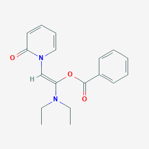 molecular formula C18H20N2O3 B11092137 (Z)-1-(diethylamino)-2-(2-oxopyridin-1(2H)-yl)ethenyl benzoate 