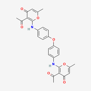 2,2'-[oxybis(benzene-4,1-diylimino)]bis(3-acetyl-6-methyl-4H-pyran-4-one)