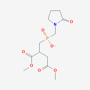 [4-Methoxy-2-(methoxycarbonyl)-4-oxobutyl][(2-oxopyrrolidin-1-yl)methyl]phosphinate