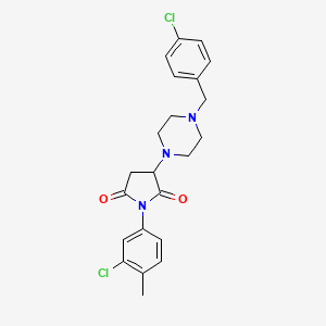 3-[4-(4-Chlorobenzyl)piperazin-1-yl]-1-(3-chloro-4-methylphenyl)pyrrolidine-2,5-dione