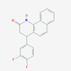 4-(3,4-difluorophenyl)-3,4-dihydrobenzo[h]quinolin-2(1H)-one