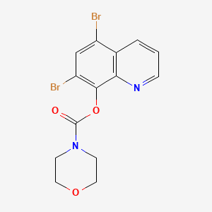 5,7-Dibromoquinolin-8-yl morpholine-4-carboxylate