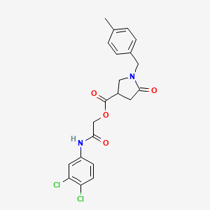 2-[(3,4-Dichlorophenyl)amino]-2-oxoethyl 1-(4-methylbenzyl)-5-oxopyrrolidine-3-carboxylate