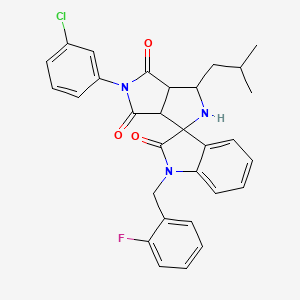 5'-(3-Chlorophenyl)-1-(2-fluorobenzyl)-3'-isobutyl-3A',6A'-dihydro-2'H-spiro[indole-3,1'-pyrrolo[3,4-C]pyrrole]-2,4',6'(1H,3'H,5'H)-trione