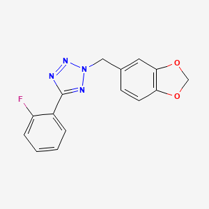 2-(1,3-benzodioxol-5-ylmethyl)-5-(2-fluorophenyl)-2H-tetrazole