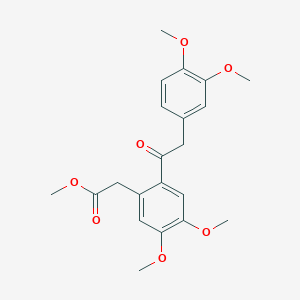 Methyl {2-[(3,4-dimethoxyphenyl)acetyl]-4,5-dimethoxyphenyl}acetate