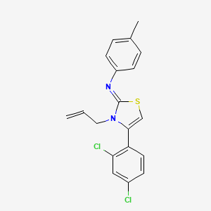 N-[(2Z)-4-(2,4-dichlorophenyl)-3-(prop-2-en-1-yl)-1,3-thiazol-2(3H)-ylidene]-4-methylaniline