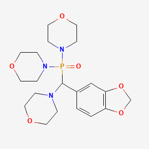 4-[1,3-Benzodioxol-5-yl(dimorpholin-4-ylphosphoryl)methyl]morpholine