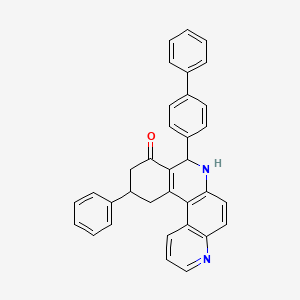 8-(biphenyl-4-yl)-11-phenyl-8,10,11,12-tetrahydrobenzo[a][4,7]phenanthrolin-9(7H)-one