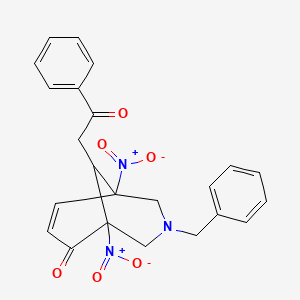 3-Benzyl-1,5-dinitro-9-(2-oxo-2-phenylethyl)-3-azabicyclo[3.3.1]non-7-en-6-one