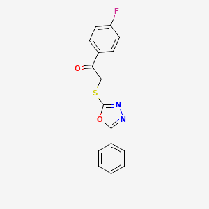 1-(4-Fluorophenyl)-2-{[5-(4-methylphenyl)-1,3,4-oxadiazol-2-yl]sulfanyl}ethanone