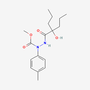 Methyl 2-(2-hydroxy-2-propylpentanoyl)-1-(4-methylphenyl)hydrazinecarboxylate