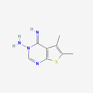 4-imino-5,6-dimethylthieno[2,3-d]pyrimidin-3(4H)-amine