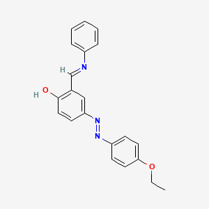 Phenol, 4-(4-ethoxyphenylazo)-2-phenyliminomethyl-