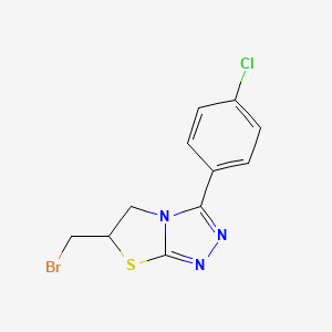 6-(Bromomethyl)-3-(4-chlorophenyl)-5,6-dihydro[1,3]thiazolo[2,3-c][1,2,4]triazole