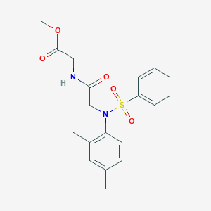 methyl N-(2,4-dimethylphenyl)-N-(phenylsulfonyl)glycylglycinate