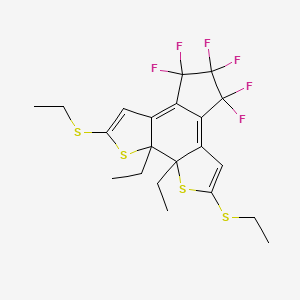 1,2-diethyl-4,14-bis(ethylsulfanyl)-8,8,9,9,10,10-hexafluoro-3,15-dithiatetracyclo[10.3.0.02,6.07,11]pentadeca-4,6,11,13-tetraene