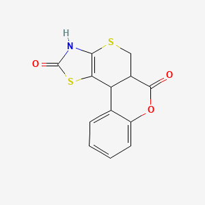 8-oxa-12,16-dithia-14-azatetracyclo[8.7.0.02,7.013,17]heptadeca-2,4,6,13(17)-tetraene-9,15-dione