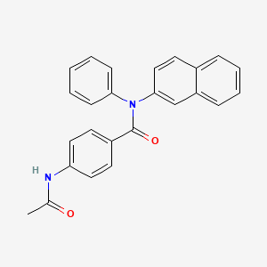 Benzamide, 4-acetylamino-N-(2-naphthyl)-N-phenyl-