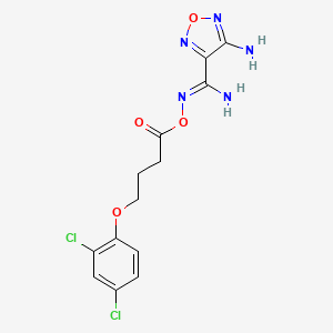 4-amino-N'-{[4-(2,4-dichlorophenoxy)butanoyl]oxy}-1,2,5-oxadiazole-3-carboximidamide