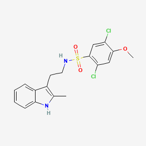 2,5-dichloro-4-methoxy-N-[2-(2-methyl-1H-indol-3-yl)ethyl]benzenesulfonamide