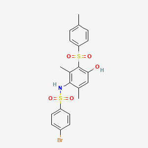 4-bromo-N-{4-hydroxy-2,6-dimethyl-3-[(4-methylphenyl)sulfonyl]phenyl}benzenesulfonamide