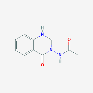 Acetamide, N-(4-oxo-1,4-dihydro-2H-quinazolin-3-yl)-