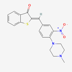 (2Z)-2-[4-(4-methylpiperazin-1-yl)-3-nitrobenzylidene]-1-benzothiophen-3(2H)-one