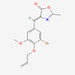 (4Z)-4-[3-bromo-5-methoxy-4-(prop-2-en-1-yloxy)benzylidene]-2-methyl-1,3-oxazol-5(4H)-one