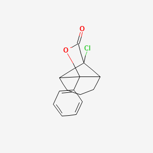 1-Chloro-7-phenyl-8-oxatricyclo[4.3.0.0~2,7~]nonan-9-one